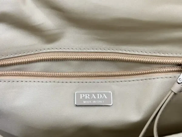 Prada  Re-Nylon Shoulder Bag Milk Tea - Image 8