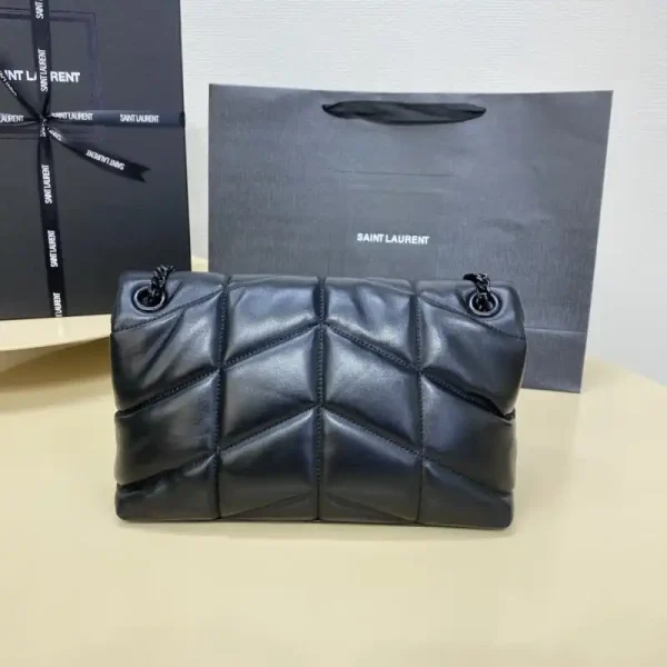 YSL Loulou All Black Puffer - Image 3