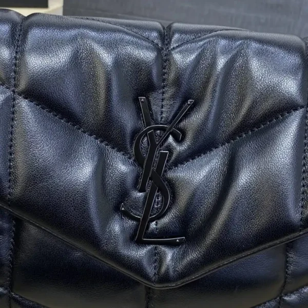 YSL Loulou All Black Puffer - Image 8