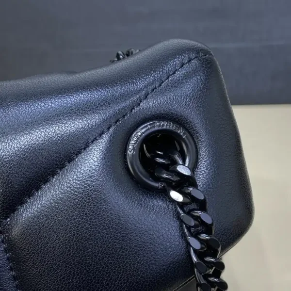 YSL Loulou All Black Puffer - Image 9