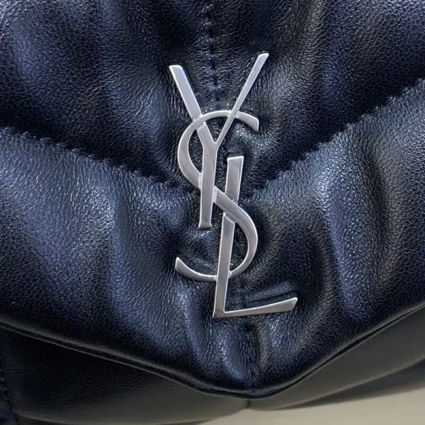 YSL Loulou Black Puffer Silver - Image 6