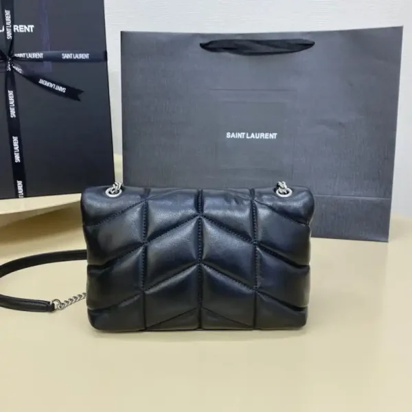 YSL Loulou Black Puffer Silver - Image 9