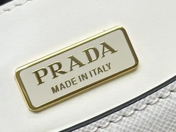 Prada  Mini Saffiano White - Image 6