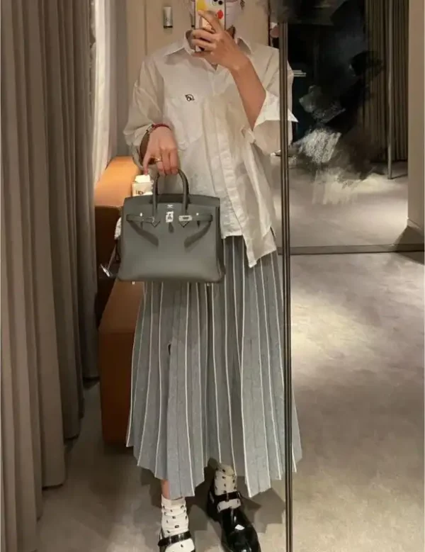 Hermes Birkin Cumulonimbus Grey - Image 4