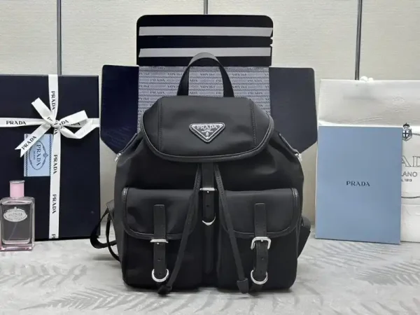 Prada Small Black Backpack