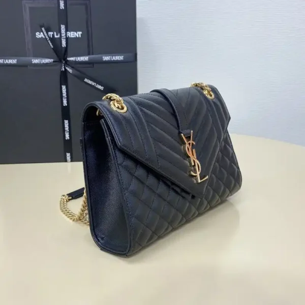 YSL Envelope Crossbody Black - Image 2