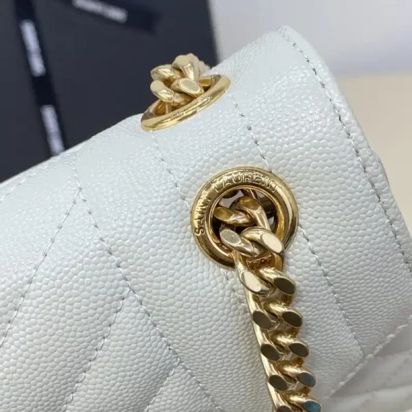 YSL Envelope Crossbody White - Image 6