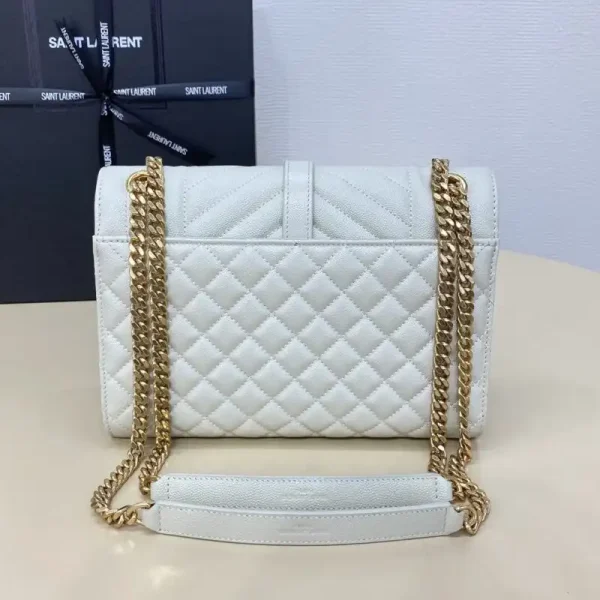 YSL Envelope Crossbody White - Image 7