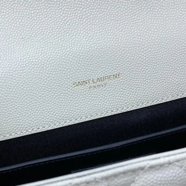 YSL Envelope Crossbody White - Image 8