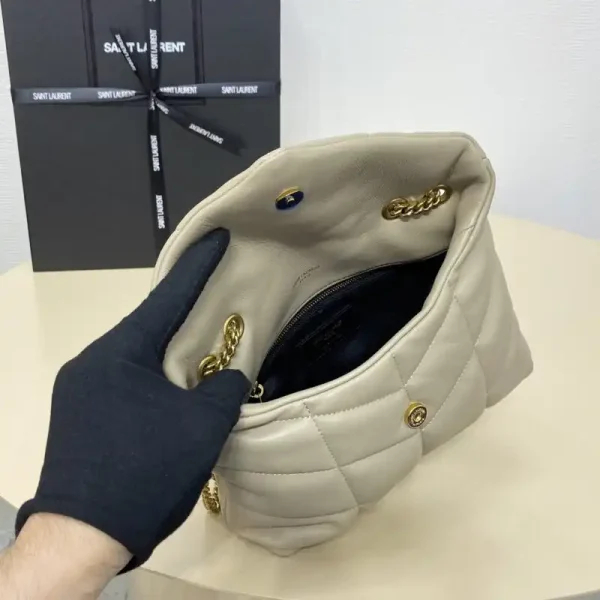 YSL Loulou Apricot Puffer - Image 3