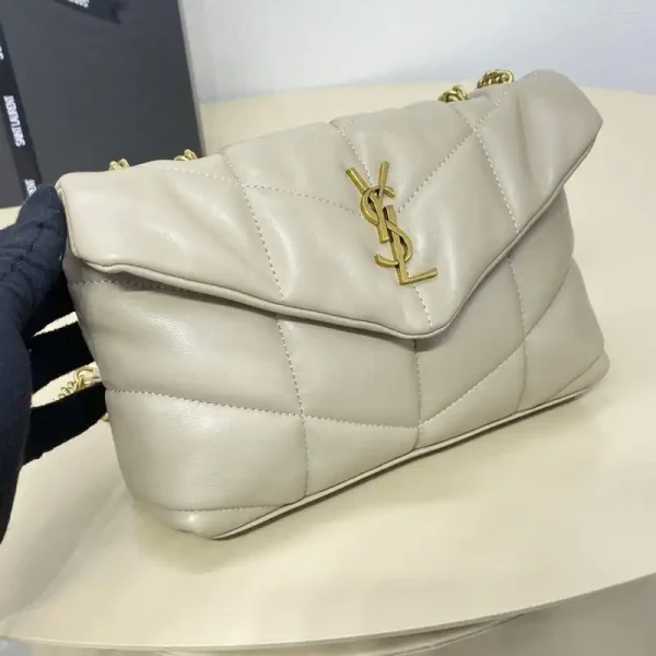 YSL Loulou Apricot Puffer - Image 7