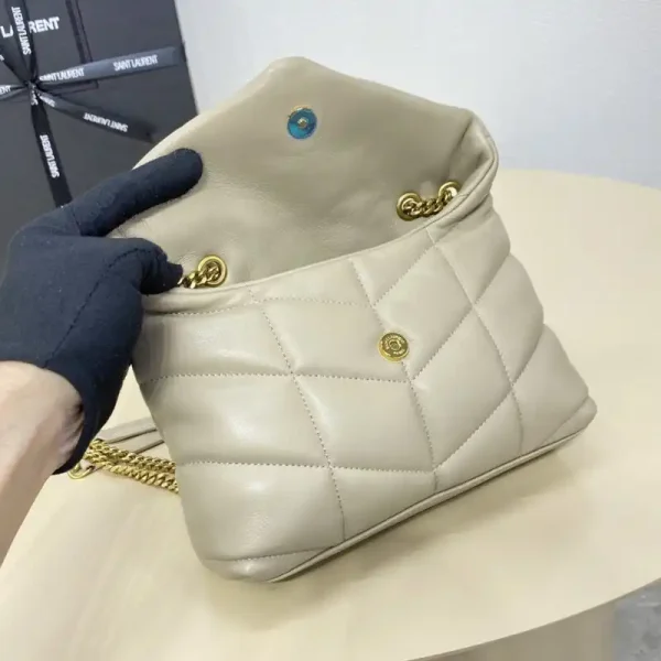 YSL Loulou Apricot Puffer - Image 8