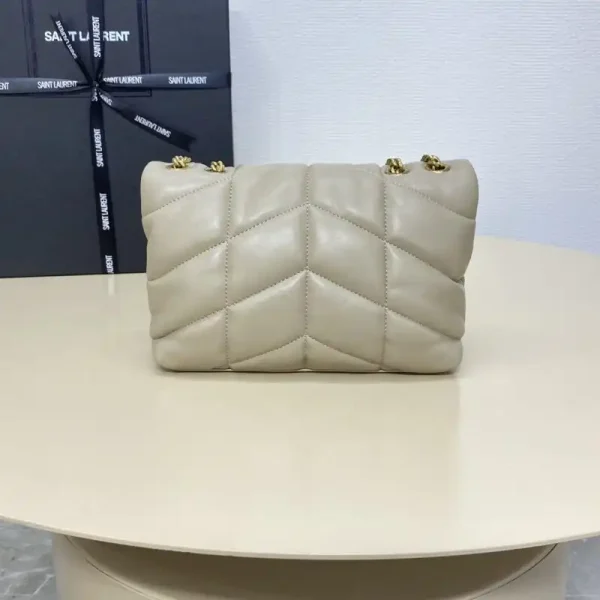 YSL Loulou Apricot Puffer - Image 9