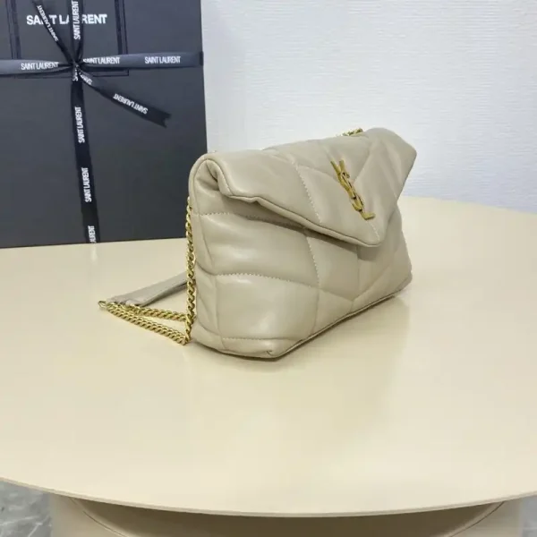 YSL Loulou Apricot Puffer - Image 2