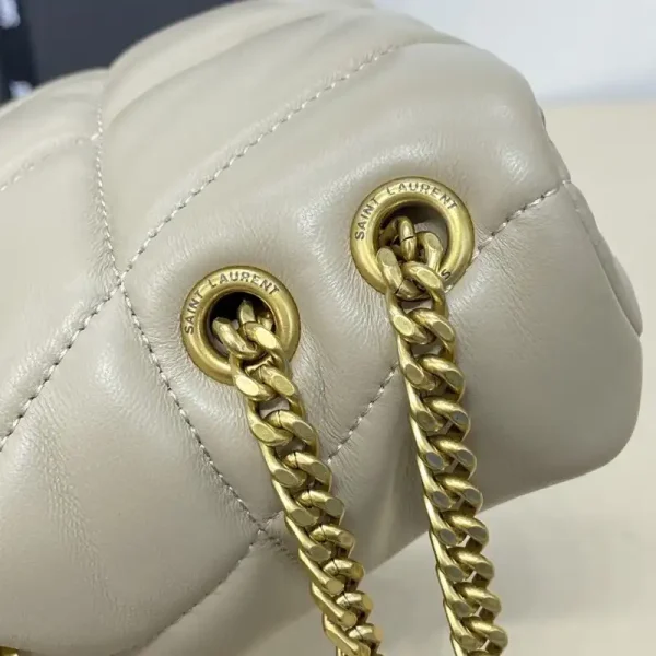 YSL Loulou Apricot Puffer - Image 11