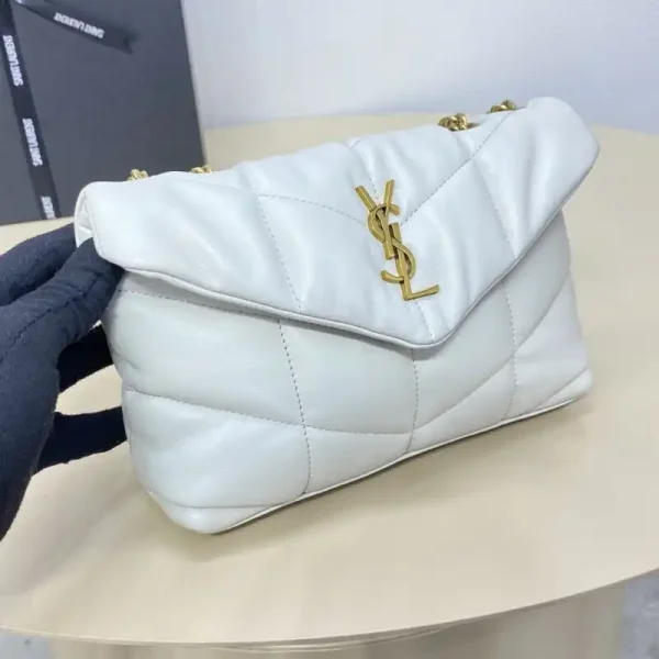 YSL Loulou  White Puffer - Image 4