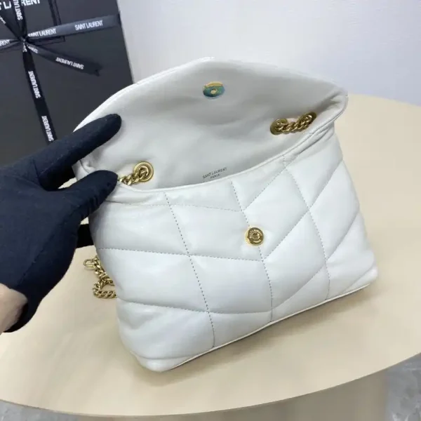YSL Loulou  White Puffer - Image 2