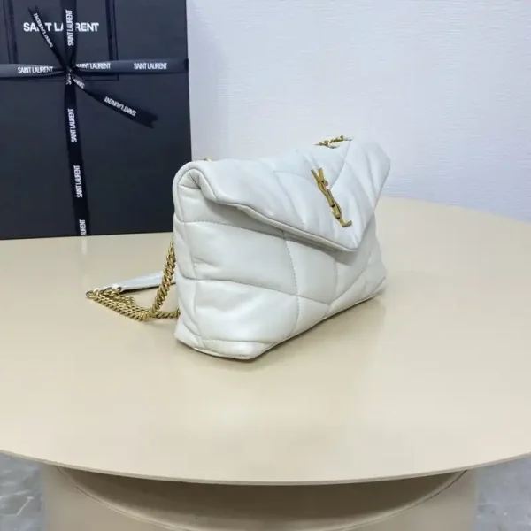 YSL Loulou  White Puffer - Image 7