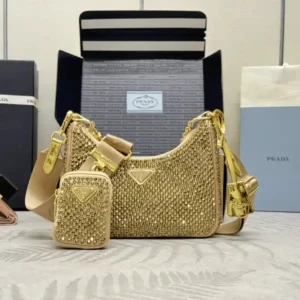Prada  Re-Edition  2005 Diamond Gold