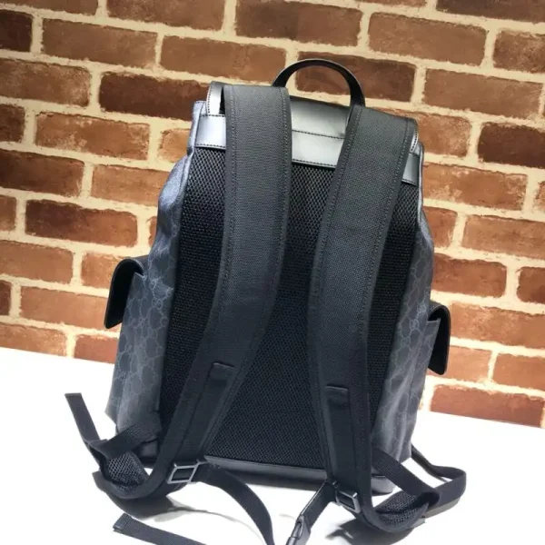 Gucci   Large Web Backpack Black - Image 2