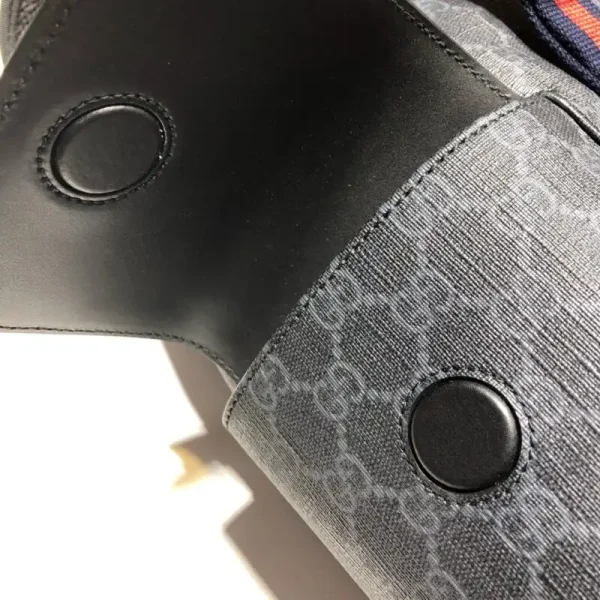 Gucci   Large Web Backpack Black - Image 4