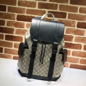 Gucci   Large Web Backpack Beige