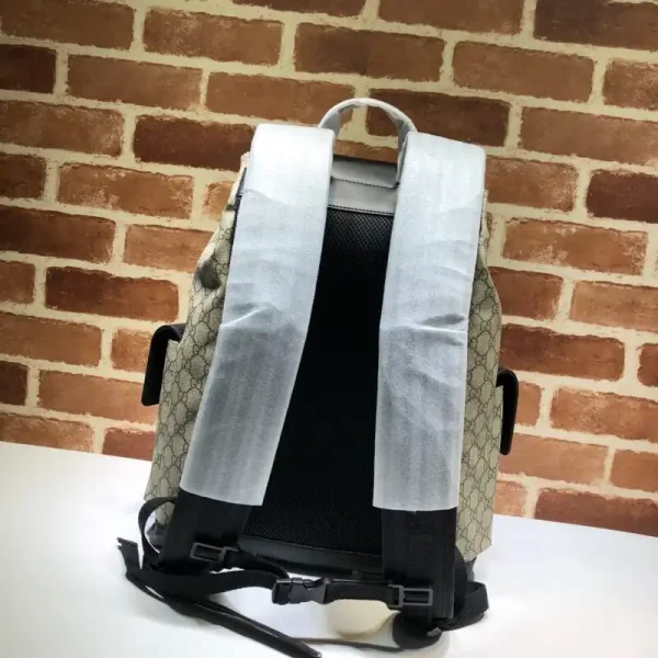 Gucci   Large Web Backpack Beige - Image 4