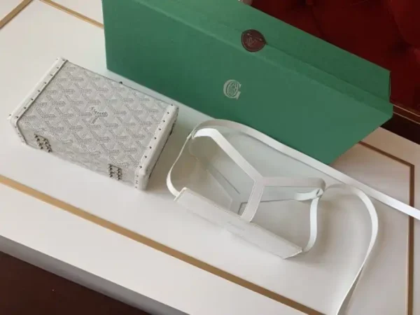 Goyard Minaudière Trunk Bag White - Image 2