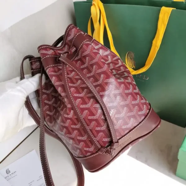 Goyard Pettit Flot  Bucket Bordeaux - Image 4