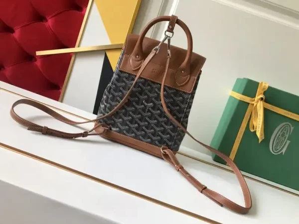 Goyard Alpi Mini Backpack Brown - Image 6