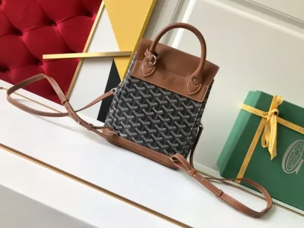 Goyard Alpi Mini Backpack Brown - Image 8