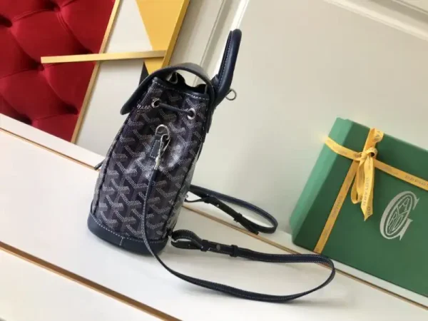 Goyard Alpi Mini Backpack Dark Blue - Image 8