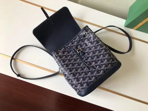 Goyard Alpi Mini Backpack Dark Blue - Image 2