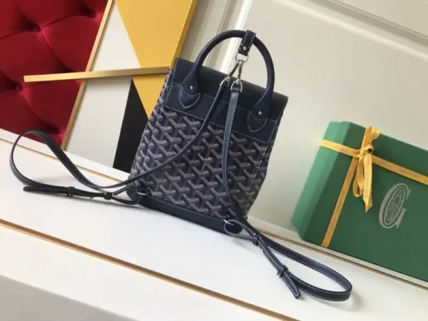 Goyard Alpi Mini Backpack Dark Blue - Image 9