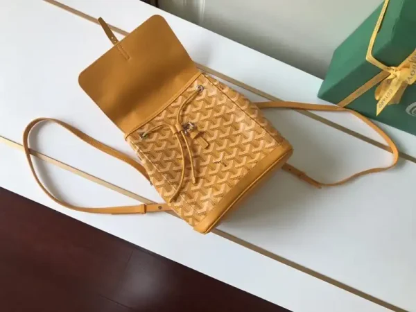 Goyard Alpi Mini Backpack Yellow - Image 4