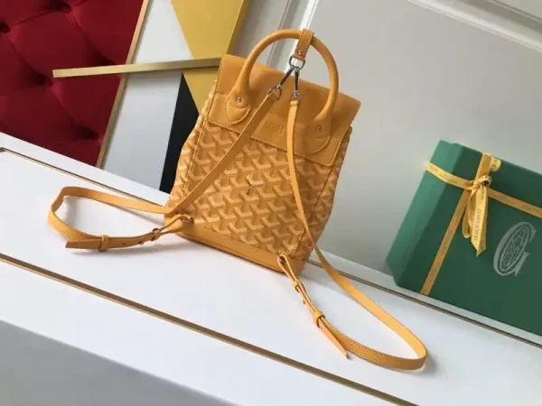 Goyard Alpi Mini Backpack Yellow - Image 9