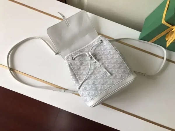 Goyard Alpi Mini Backpack White - Image 3
