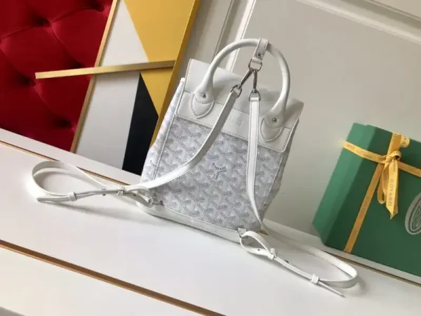 Goyard Alpi Mini Backpack White - Image 4