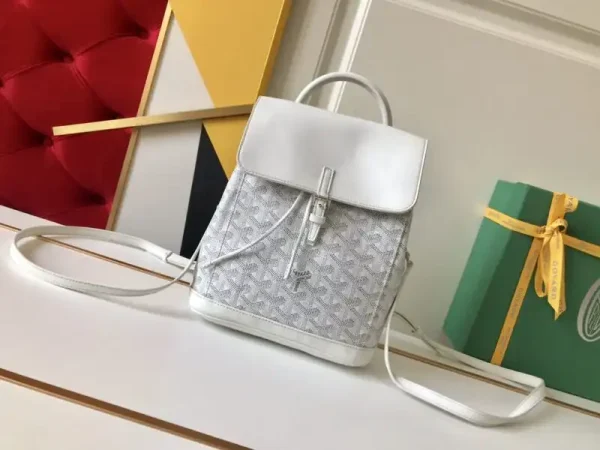 Goyard Alpi Mini Backpack White