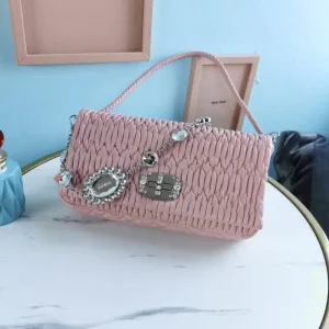 Miu Miu Crystal Handbag Pink