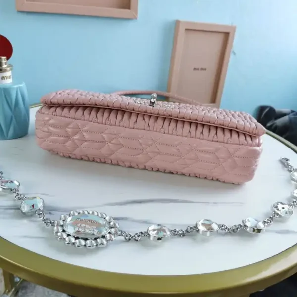 Miu Miu Crystal Handbag Pink - Image 8
