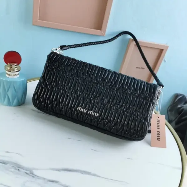 Miu Miu Crystal Handbag Black - Image 2