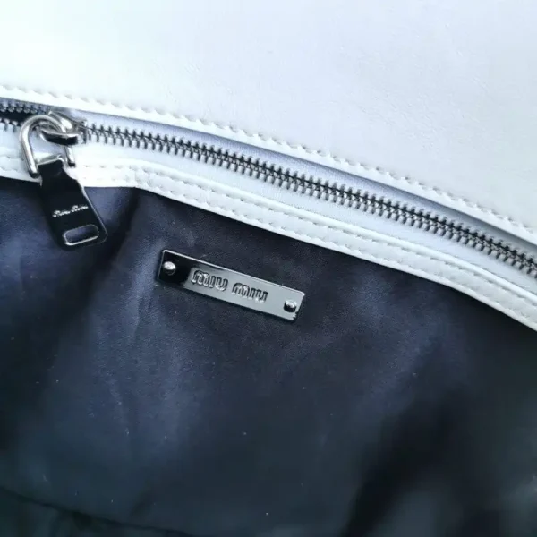 Miu Miu Crystal Handbag White - Image 8