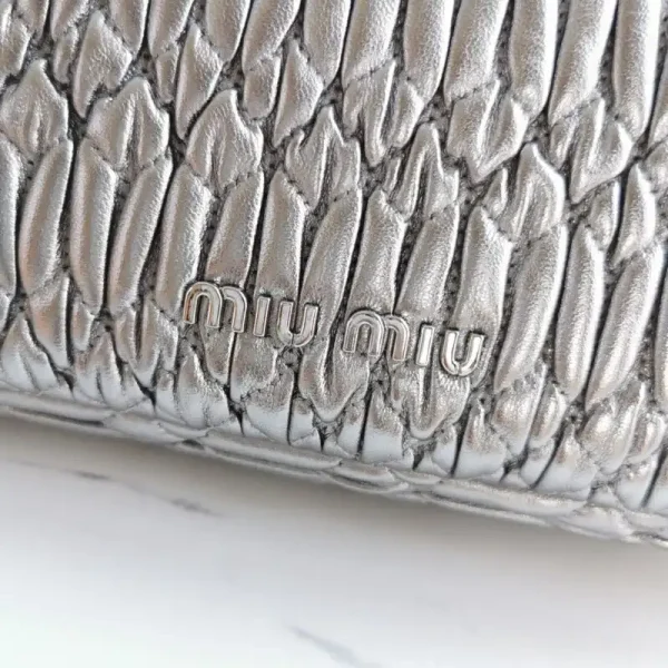 Miu Miu Crystal Handbag Silver - Image 6