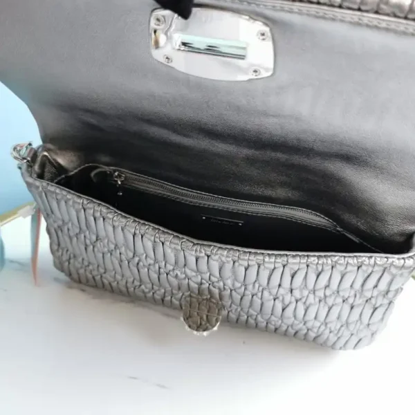 Miu Miu Crystal Handbag Silver - Image 7