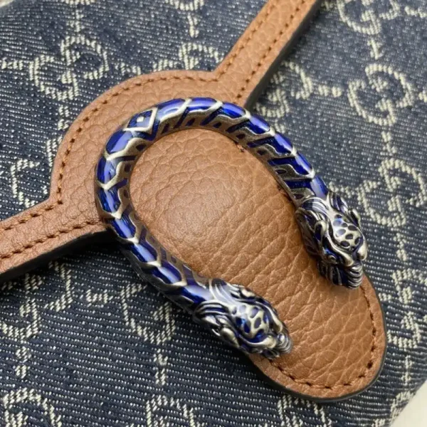 Gucci Dionysus  GG Chain Wallet  Denim Blue - Image 6