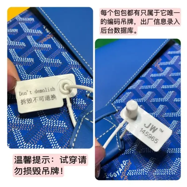 Goyard Camond Pouch Blue - Image 5