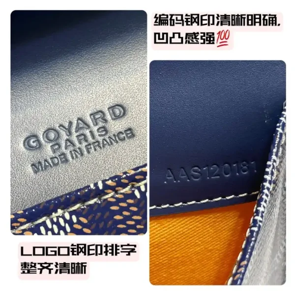 Goyard Camond Pouch Dark Blue - Image 5