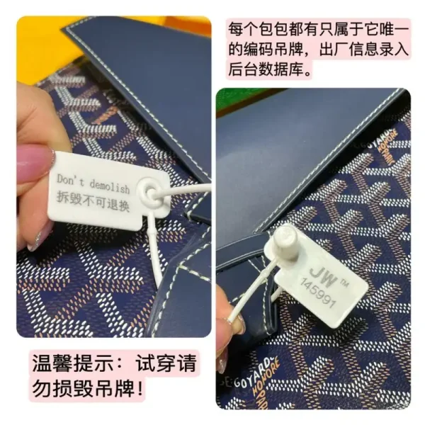 Goyard Camond Pouch Dark Blue - Image 6