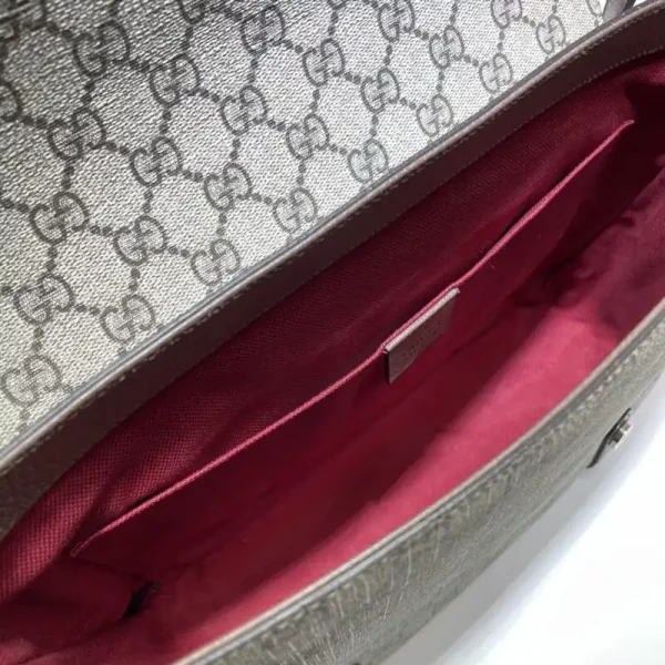 Gucci   GG Supreme Shoulder Bag Beige - Image 6